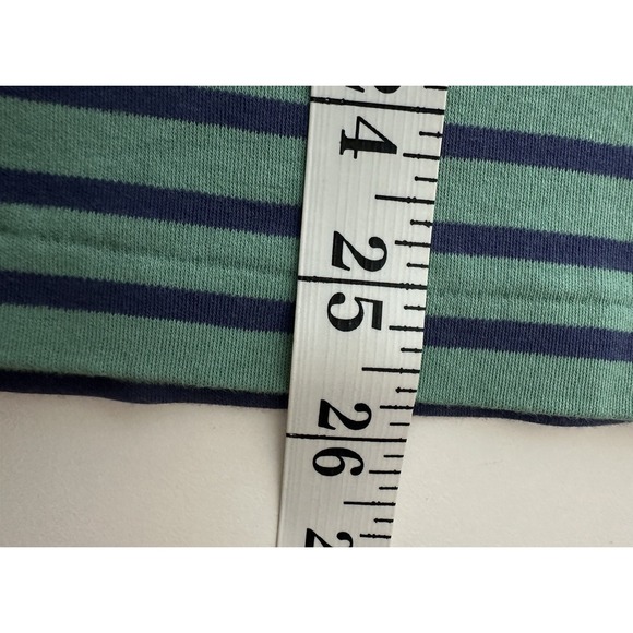 Polo Ralph Lauren Polo Shirt Mens Large Pony Logo Seafoam Stripe Slim Fit Golf - Picture 6 of 8